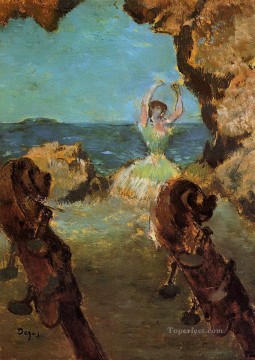 Edgar Degas Painting - dancer on stage 1 Edgar Degas
